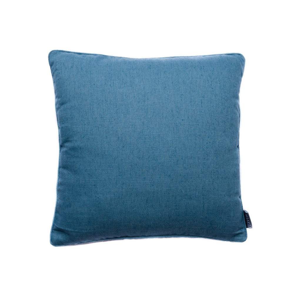 LINEN WEAVE BLUE SEA CUSHION Fervor and Hue Mulligans of Ballaghaderreen