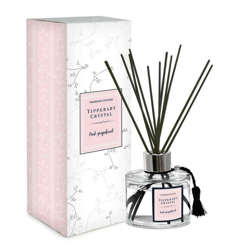 Pink Grapefruit Fragranced Diffuser Set Tipperary Crystal Mulligans of Ballaghaderreen