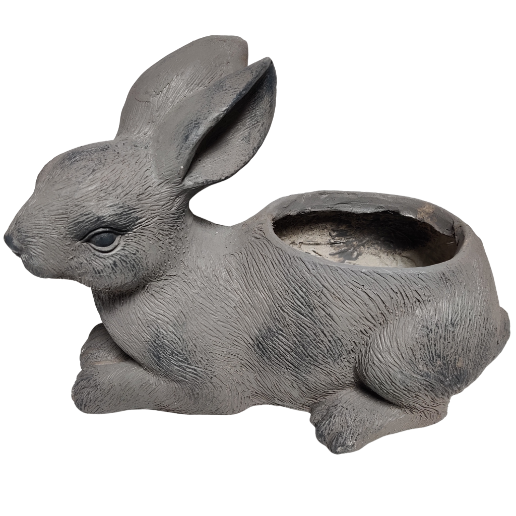 Resin Grey Rabbit Outdoor Animal Planter Widdop & Co. Mulligans of Ballaghaderreen