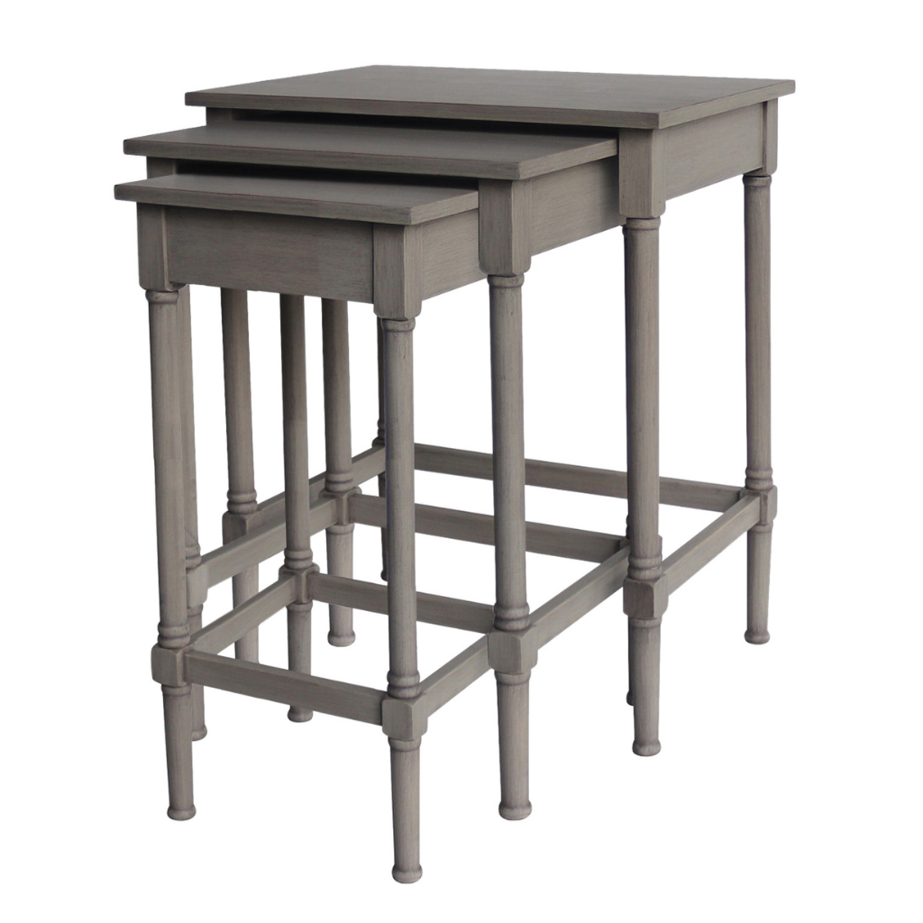 Grey farmhouse deals end table