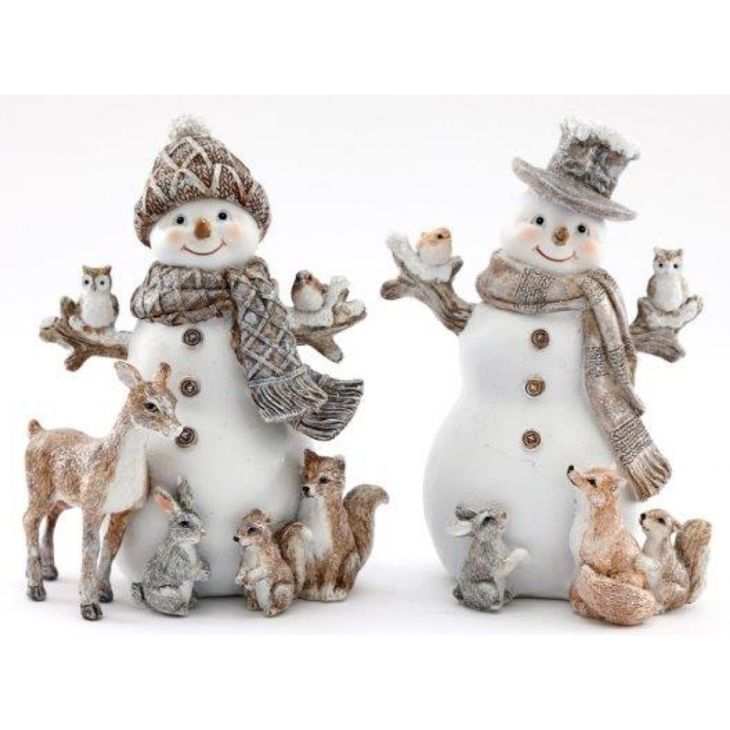 Snowmen Woodland Animal Ornaments XMN2288 Sifcon Intl Mulligans of Ballaghaderreen