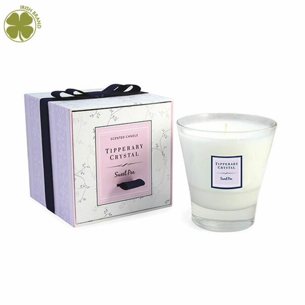 Sweet Pea Fragrance Candle Tumbler Tipperary Crystal Mulligans of Ballaghaderreen