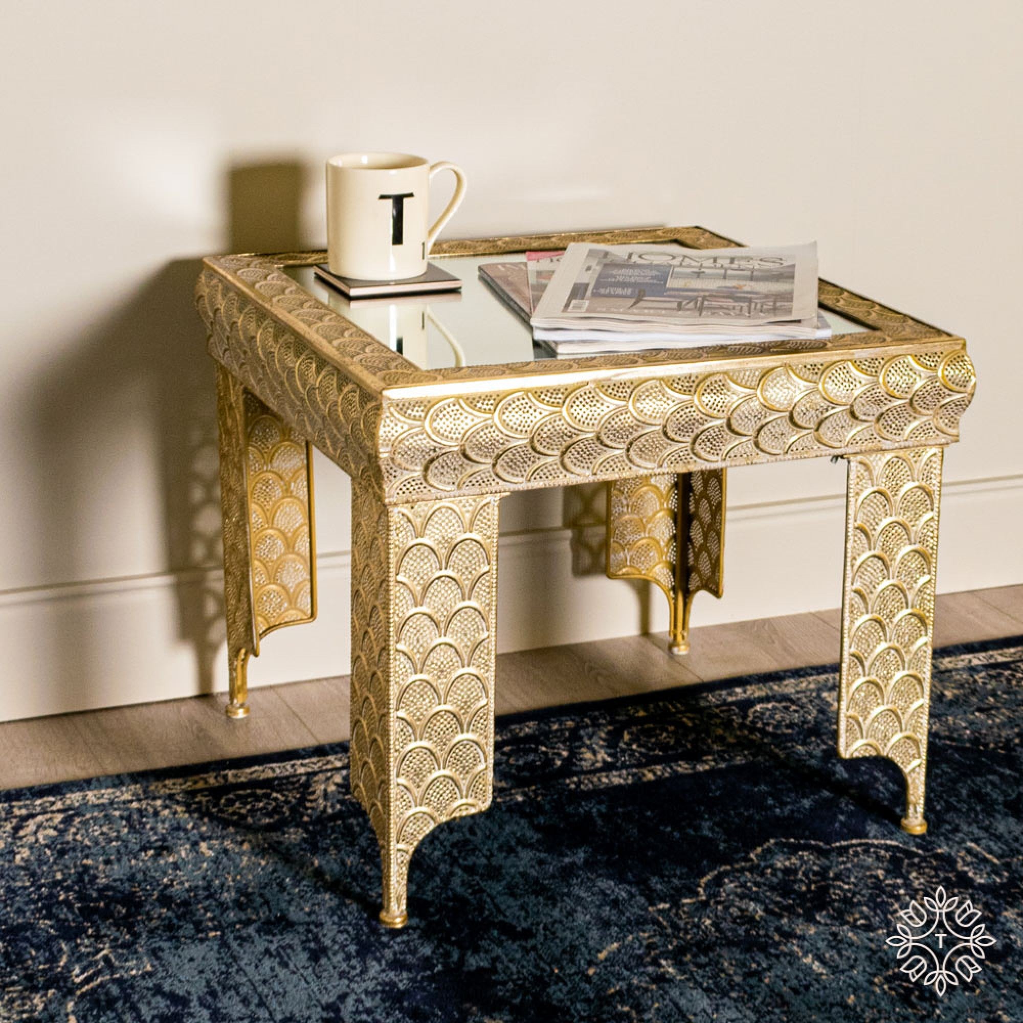 TH5208DS Casablanca side table gold Tara Home Mulligans of Ballaghaderreen