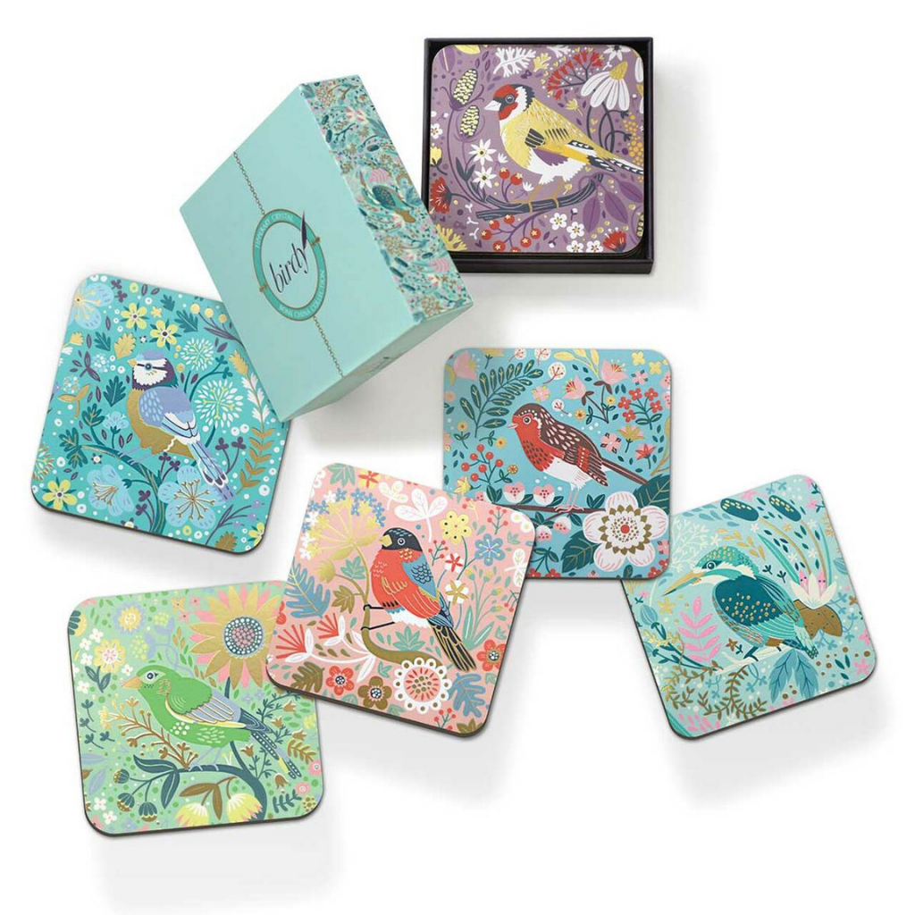 Tipperary Birdy Set of 6 Coasters Tipperary Crystal Mulligans of Ballaghaderreen