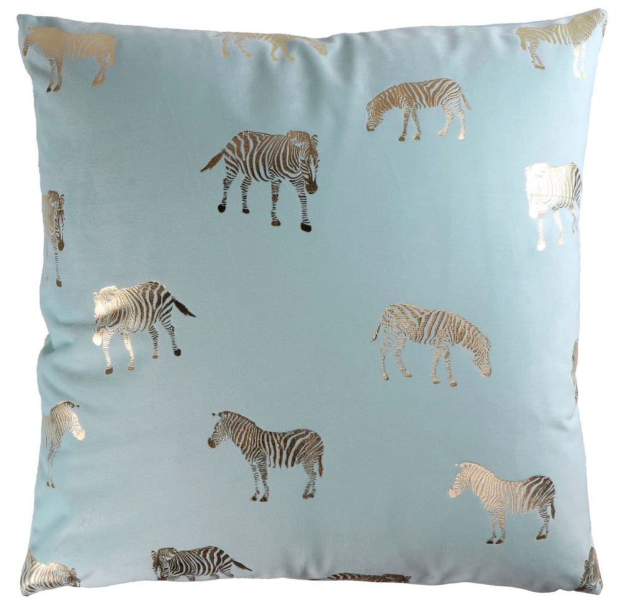 Zebra Blue Haze Cushion 323055 Mulligans of Ballaghaderreen