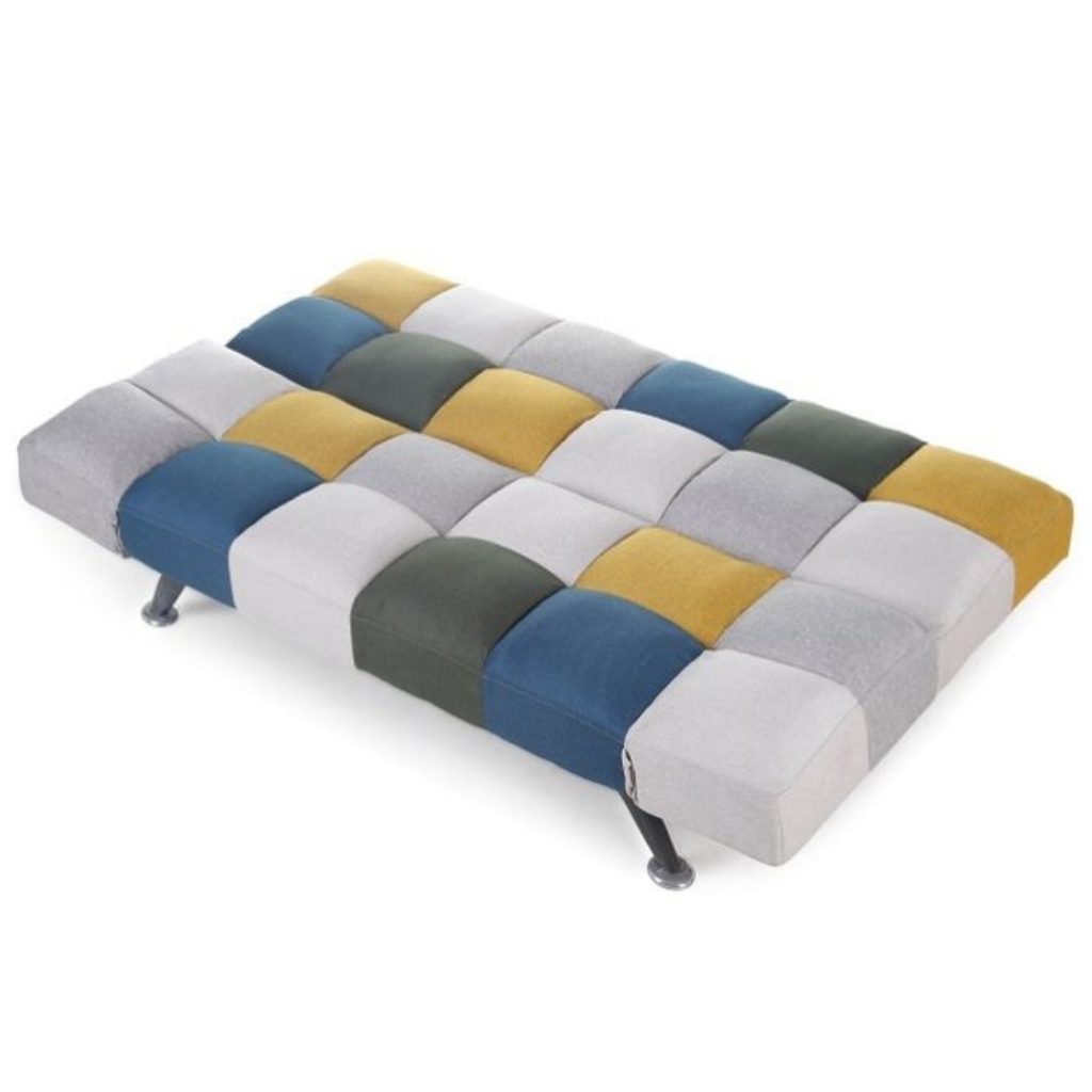 boston mustard green grey blue patchwork Sofabed Image Mulligans Of Ballaghaderreen